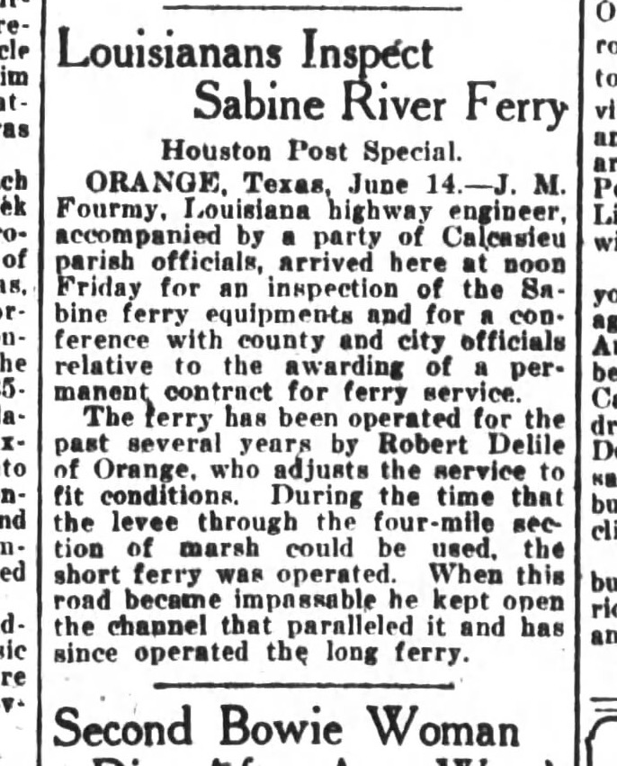 From The Houston Post, 1924