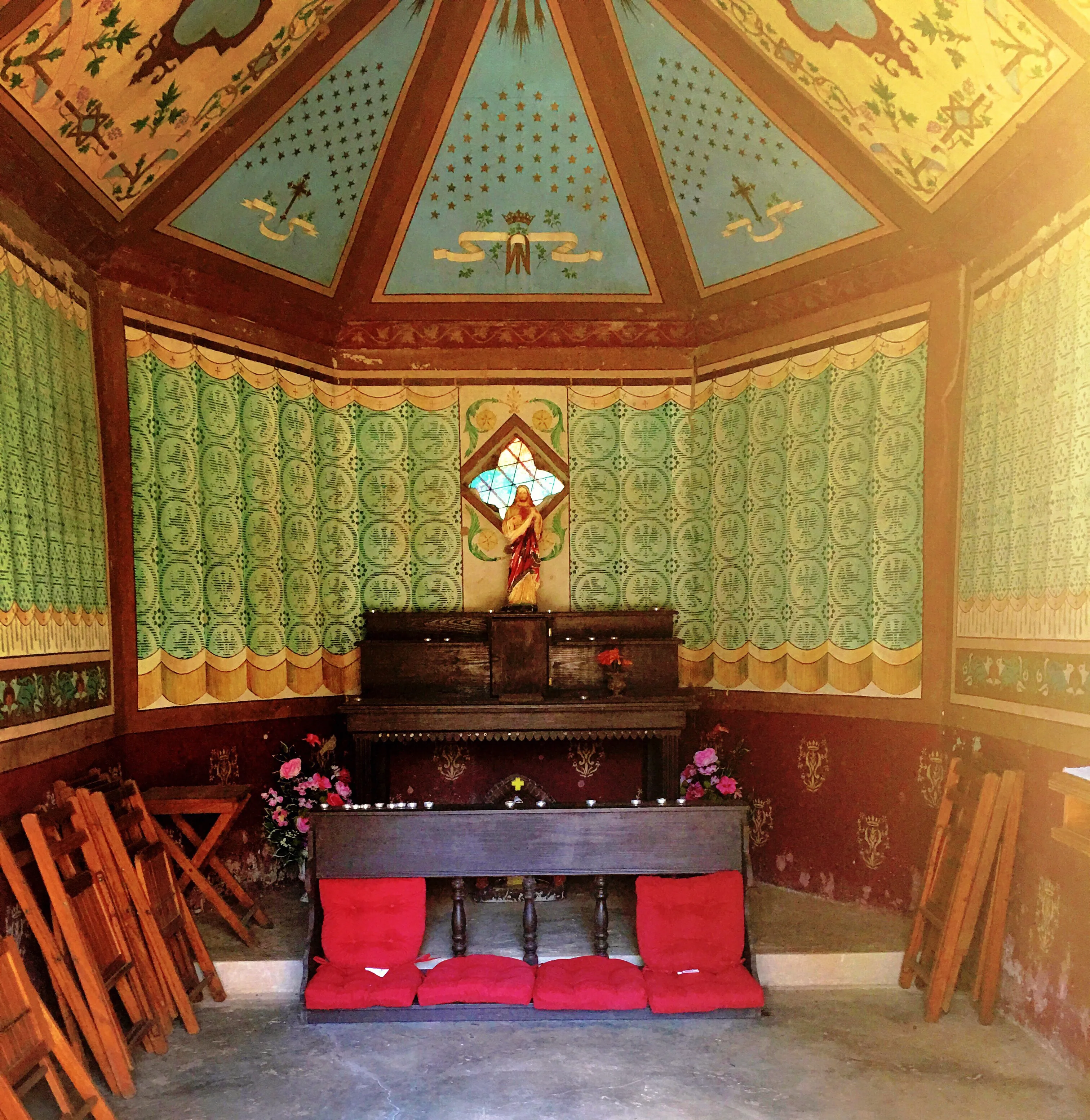 Interior of Rock Chapel