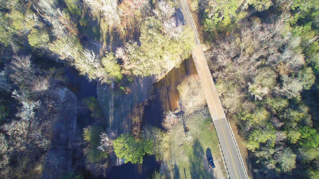 Big Cow Creek, horshoeing along its merry way