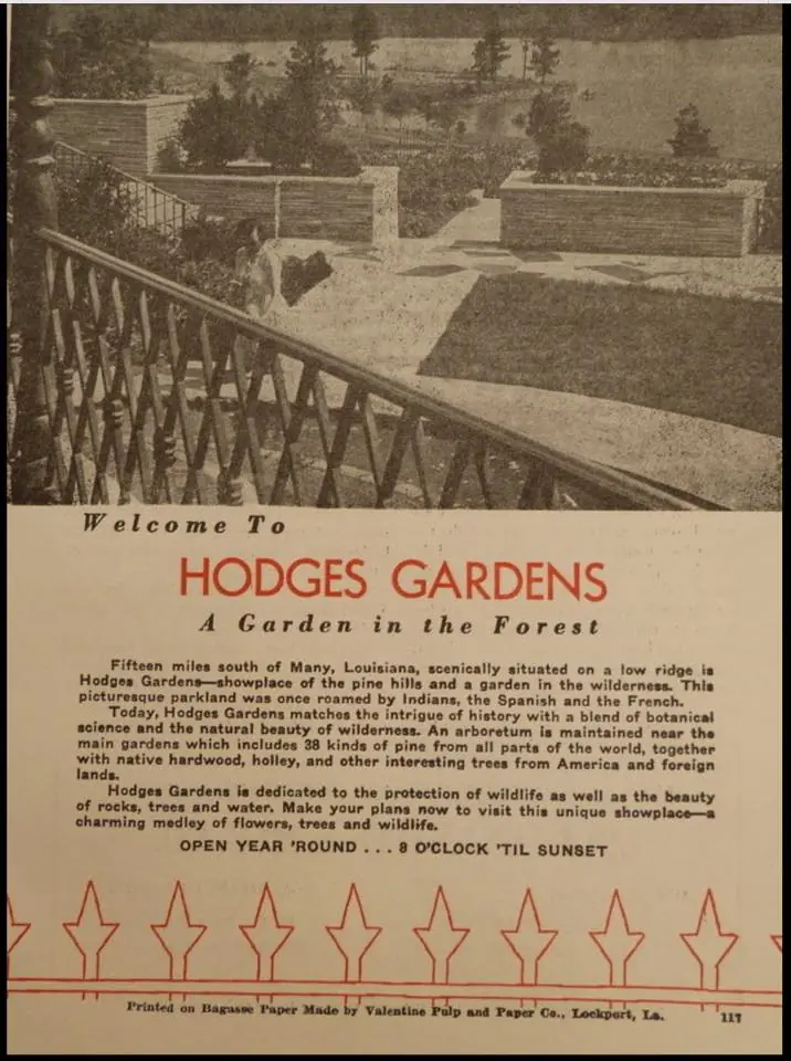 Photograph from the Facebook post “Some older Hodges Gardens photos”