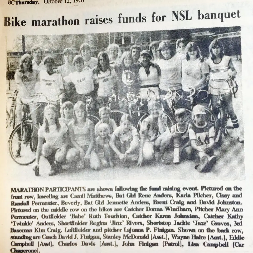 Photograph from the Facebook post “1978 fun”