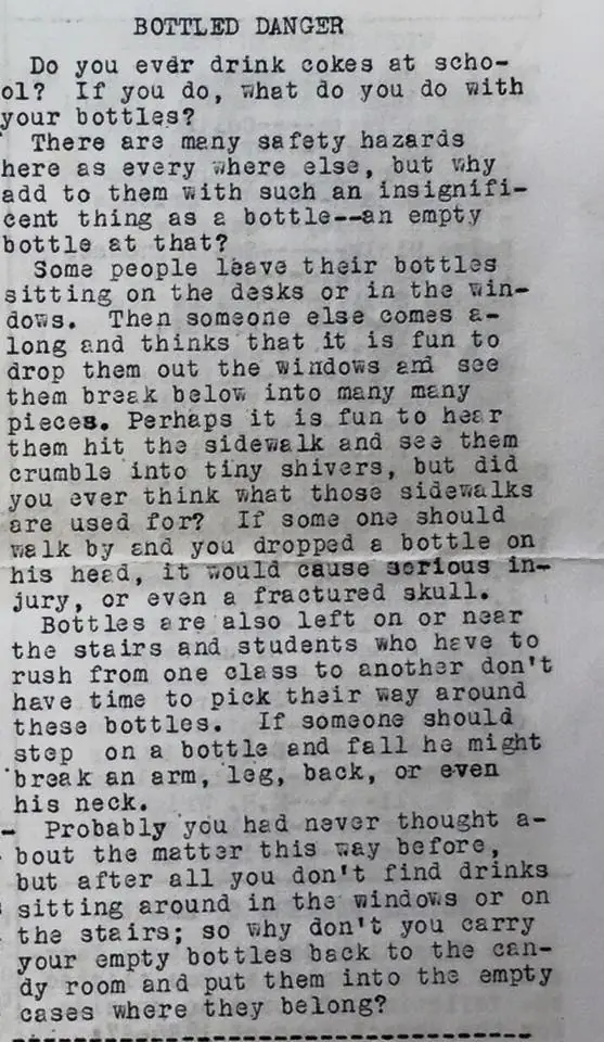 Photograph from the Facebook post “Bottled Danger.”