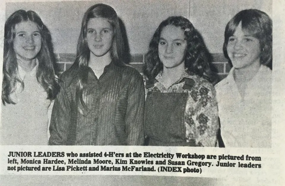 Photograph from the Facebook post “4h fun 76 style”