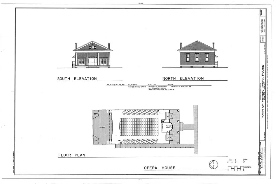 Photograph from the Facebook post “Plans of Fisher Opera House, US Library of Congress”