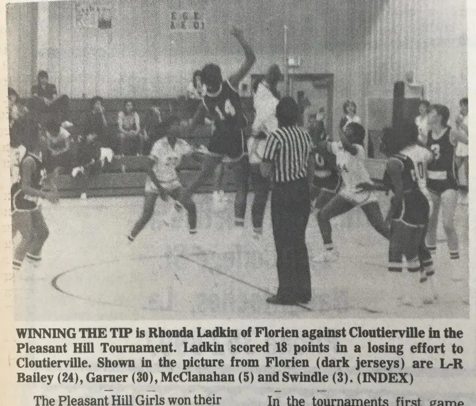 Photograph from the Facebook post “1984 basketball by request!”