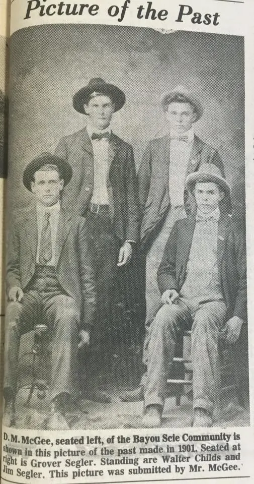 Photograph from the Facebook post “Bayou Scie 1901”