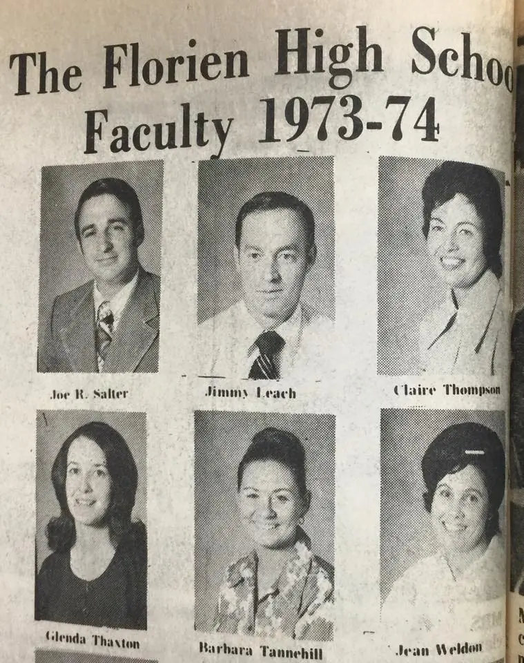 Photograph from the Facebook post “I had no idea some of these individuals were once part of Florien School's faculty!”