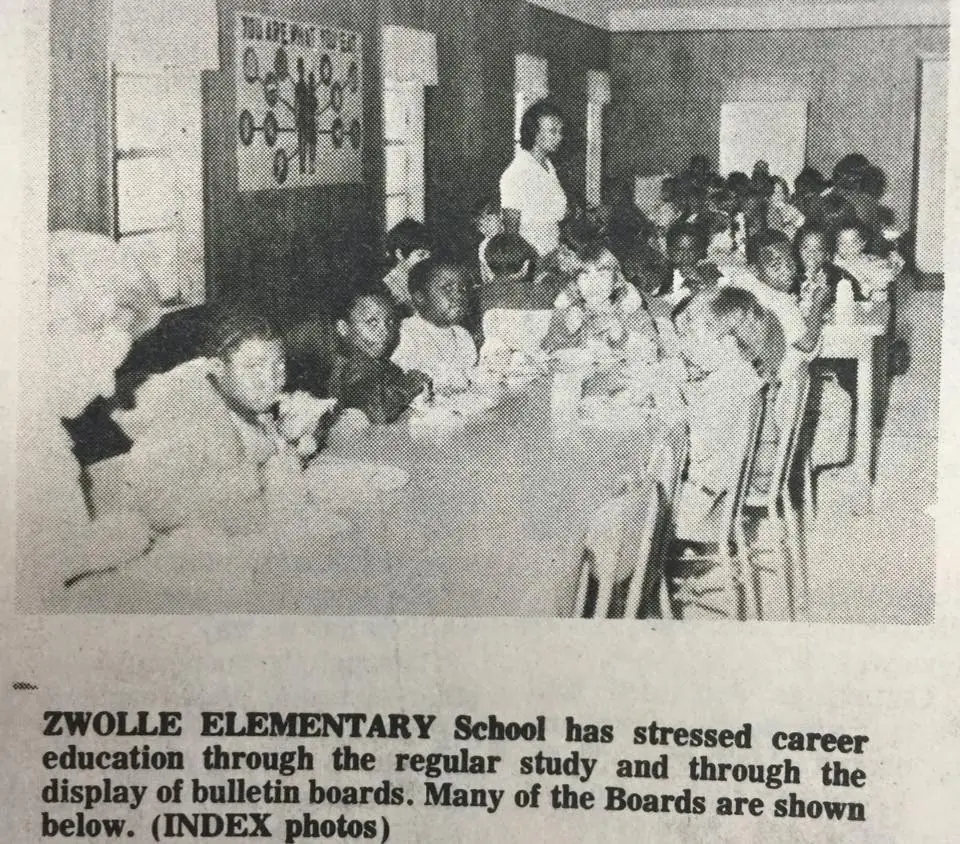 Photograph from the Facebook post “1974 careers day at Zwolle.”