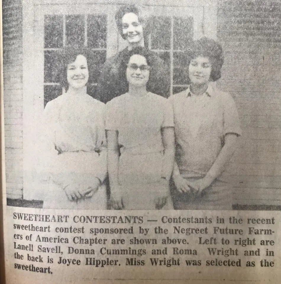Photograph from the Facebook post “Negreet FFA 1965”