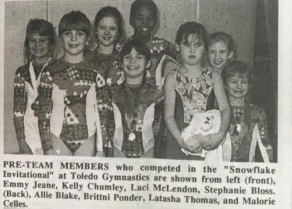 Photograph from the Facebook post “1996 dance and gymnastics”