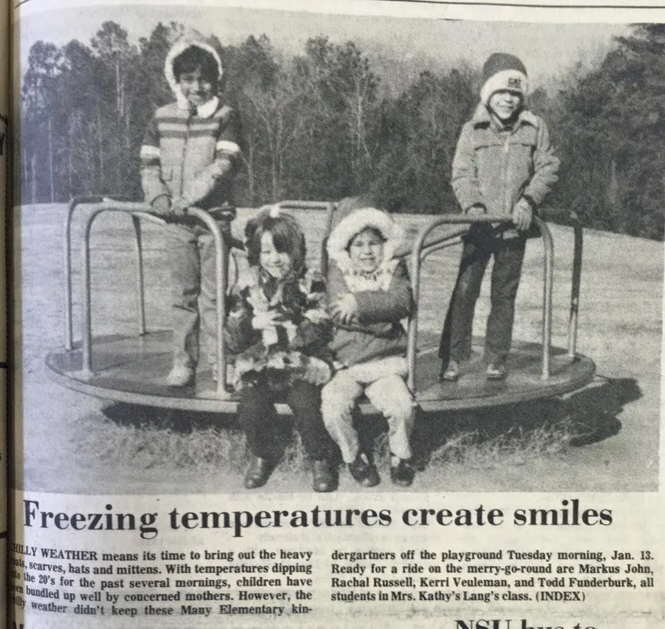 Photograph from the Facebook post “Miscellaneous 1981”