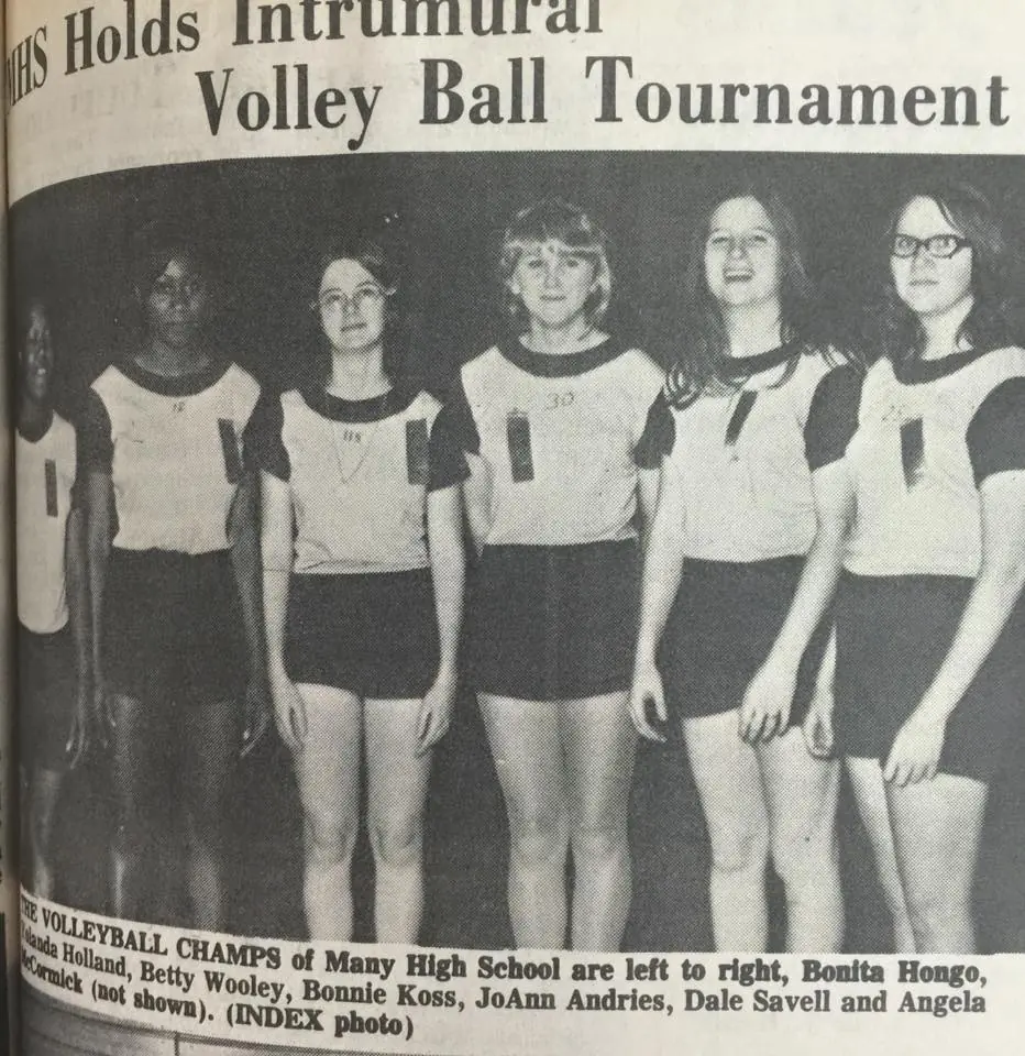 Photograph from the Facebook post “Some 1973 sports”