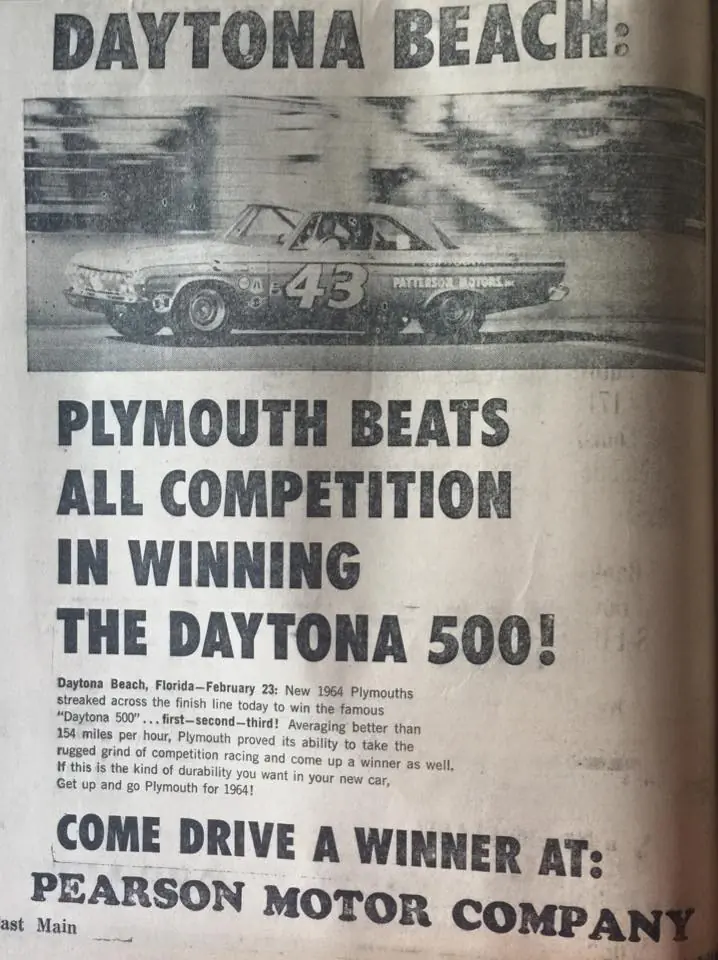 Photograph from the Facebook post “More ads from 64”