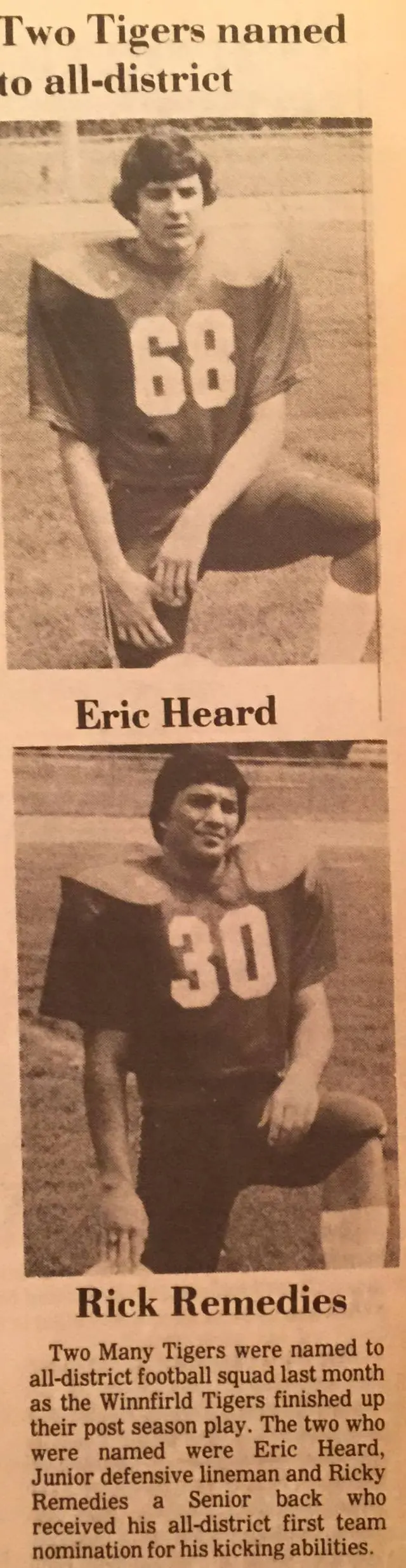 Photograph from the Facebook post “Some 1984 sports”