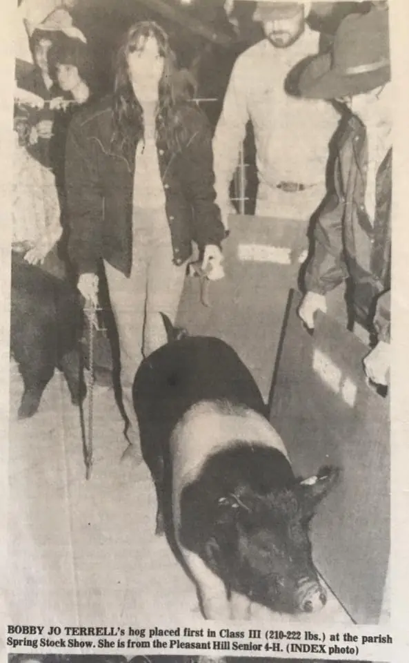 Photograph from the Facebook post “1984 FFA and 4-H”