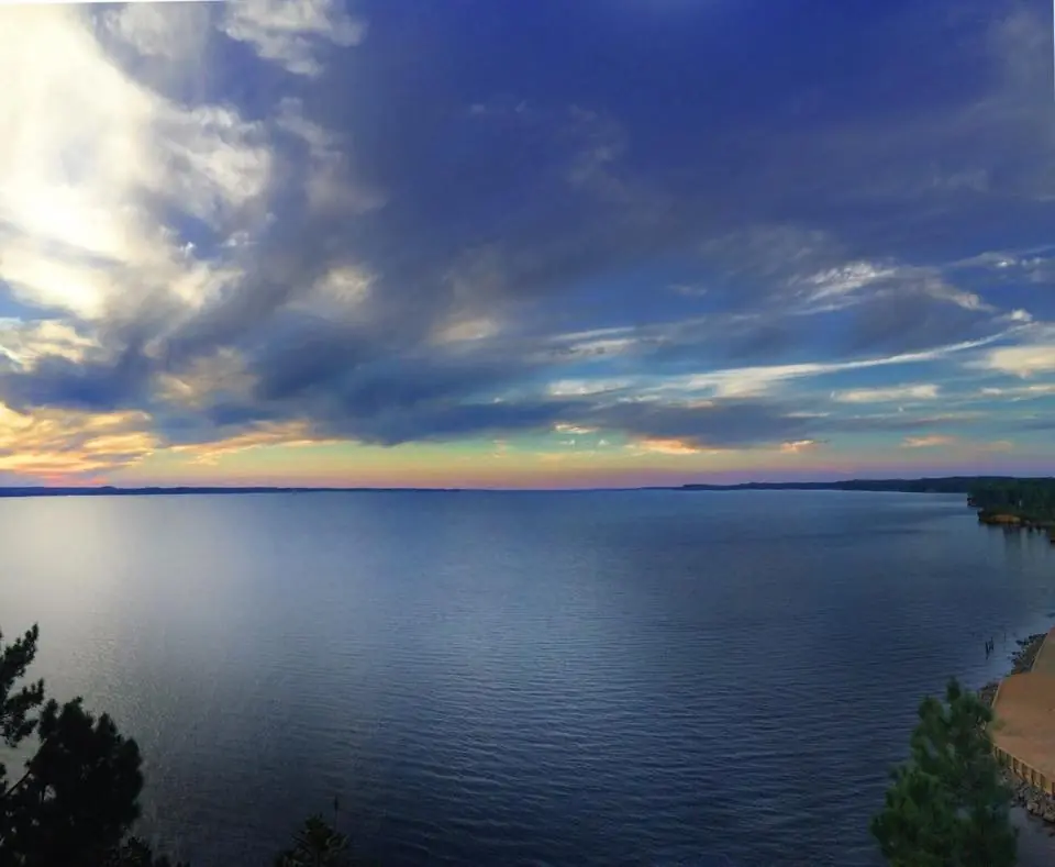 Photograph from the Facebook post “Taken from Cypress Bend area, on Toledo Bend.”