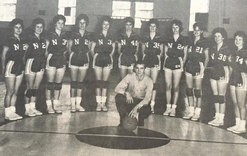 Photograph from the Facebook post “1964 Negreet Lady Indians.”
