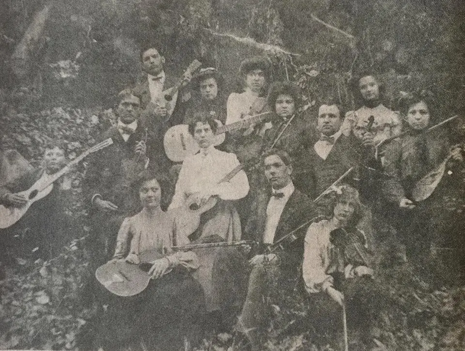Photograph from the Facebook post “Orchestra at Fort Jesup Masonic Institute”