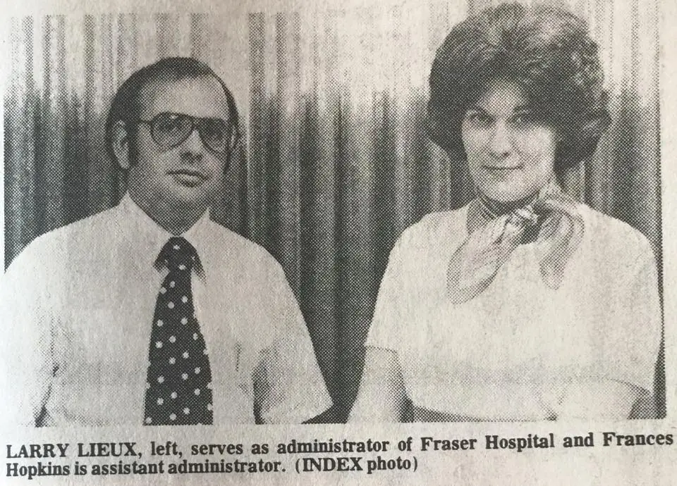 Photograph from the Facebook post “Fraser Hospital”