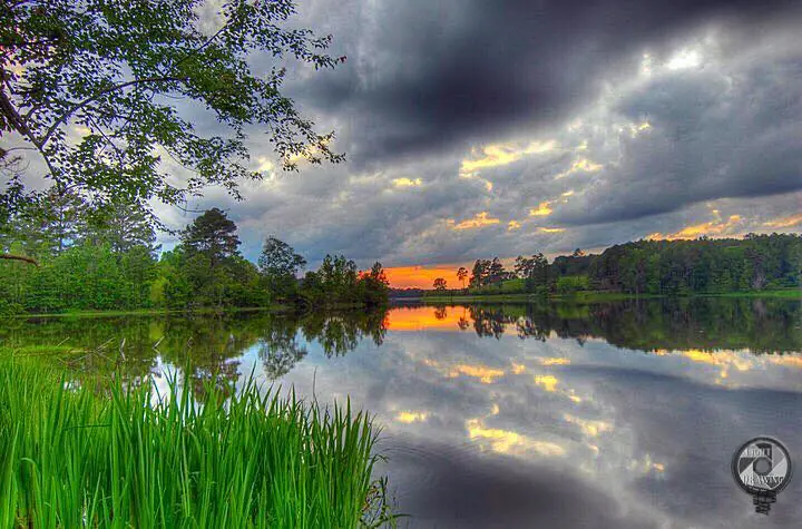 Photograph from the Facebook post “Another cool sunset at Hodges Gardens.”