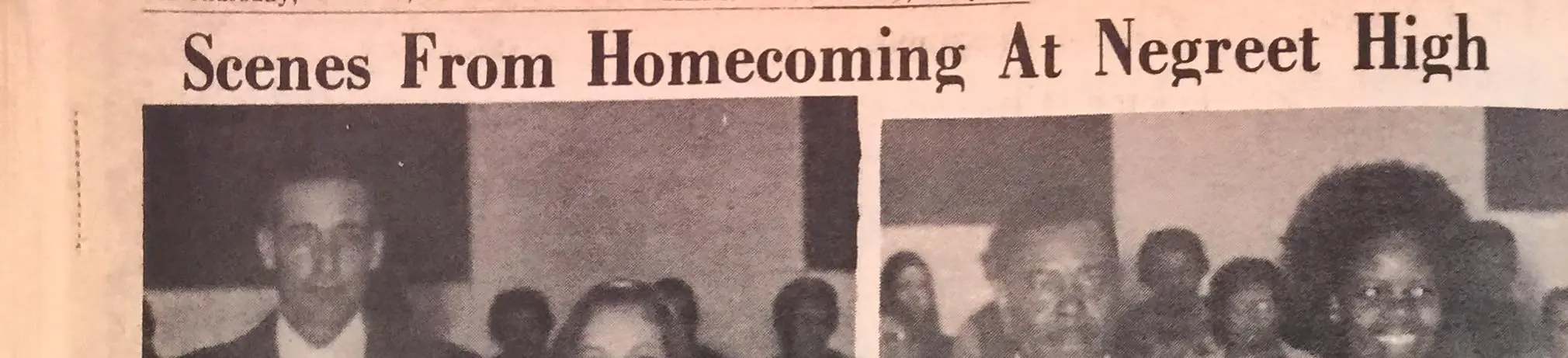 Photograph from the Facebook post “1973 Negreet Homecoming”