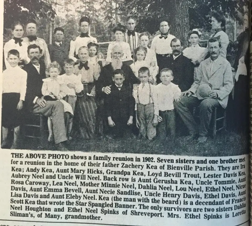 Photograph from the Facebook post “A family reunion in 1902”