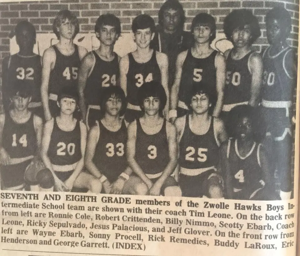 Photograph from the Facebook post “1981 basketball”