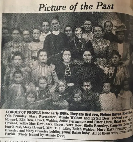 Photograph from the Facebook post “Several pictures from the past from Sabine Parish, published in The Index.”