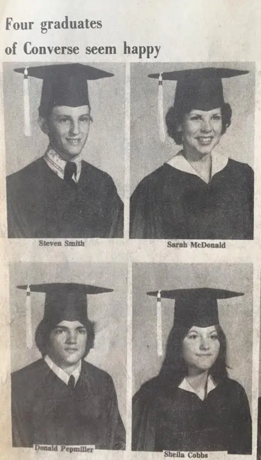 Photograph from the Facebook post “Converse High Class of 78”