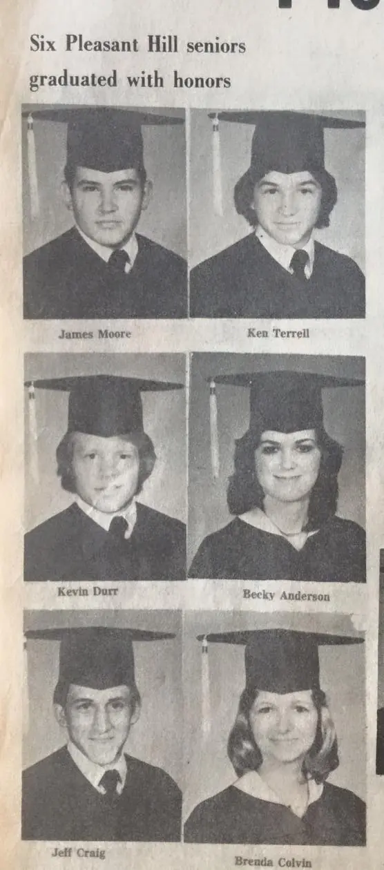 Photograph from the Facebook post “Pleasant Hill Class of 78”