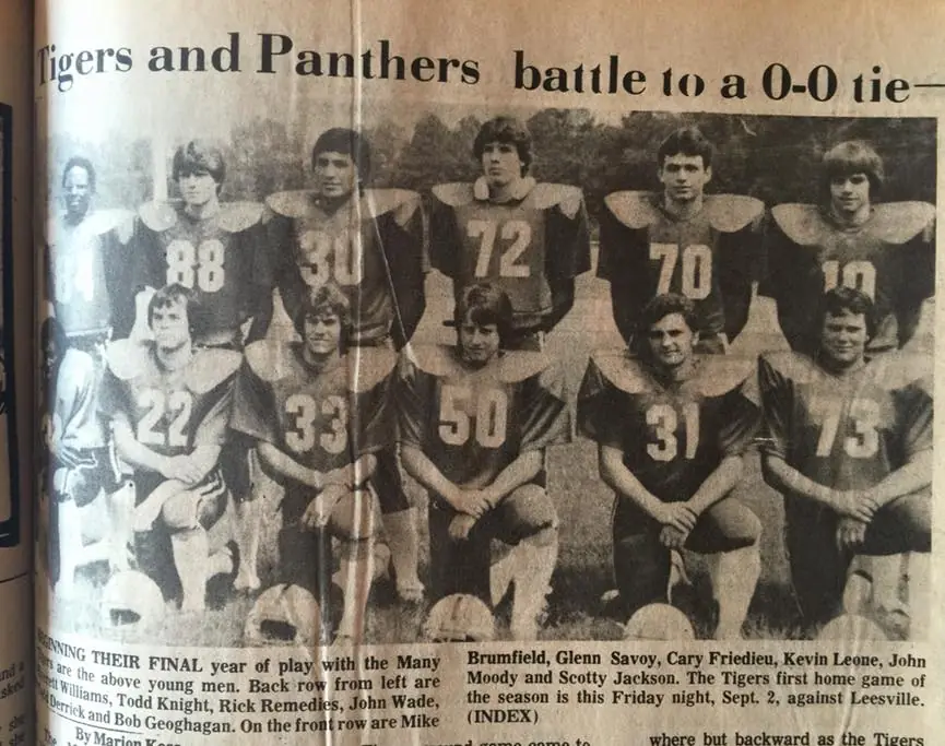 Photograph from the Facebook post “1983 sports”