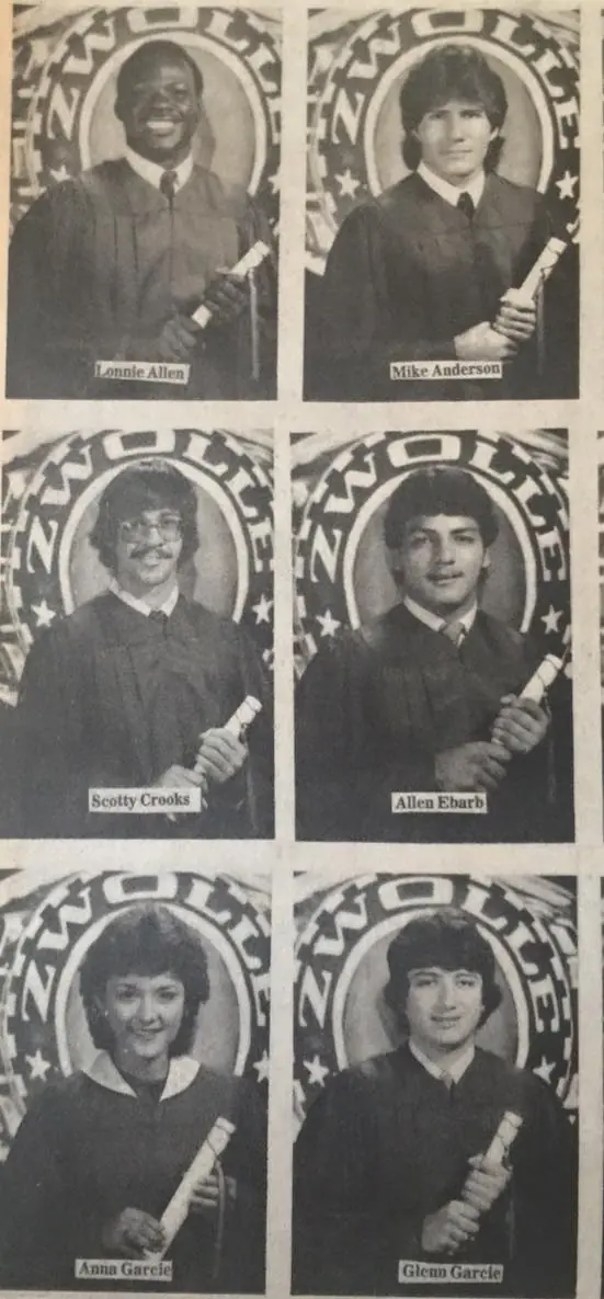 Photograph from the Facebook post “Zwolle High Class of 85”