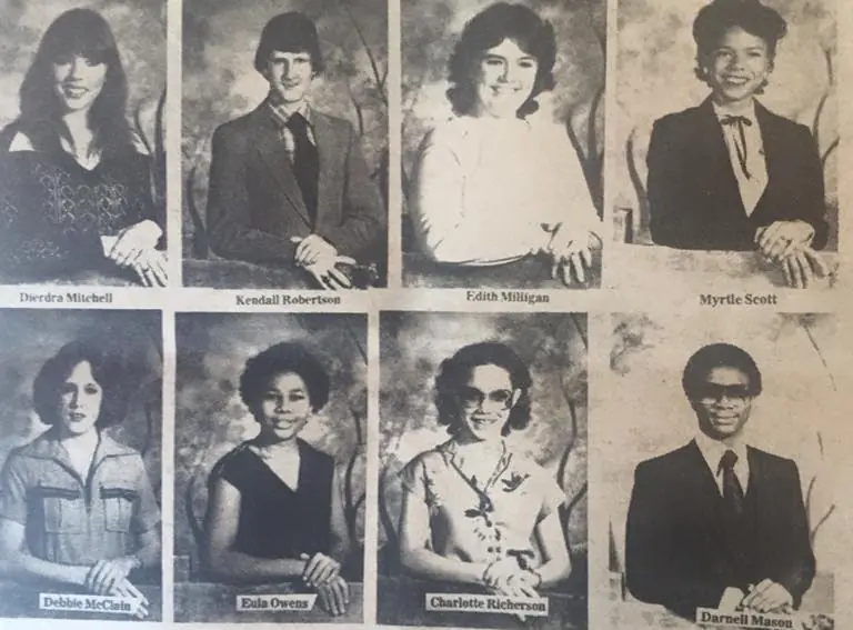 Photograph from the Facebook post “Friday fun, 1981 graduates.”