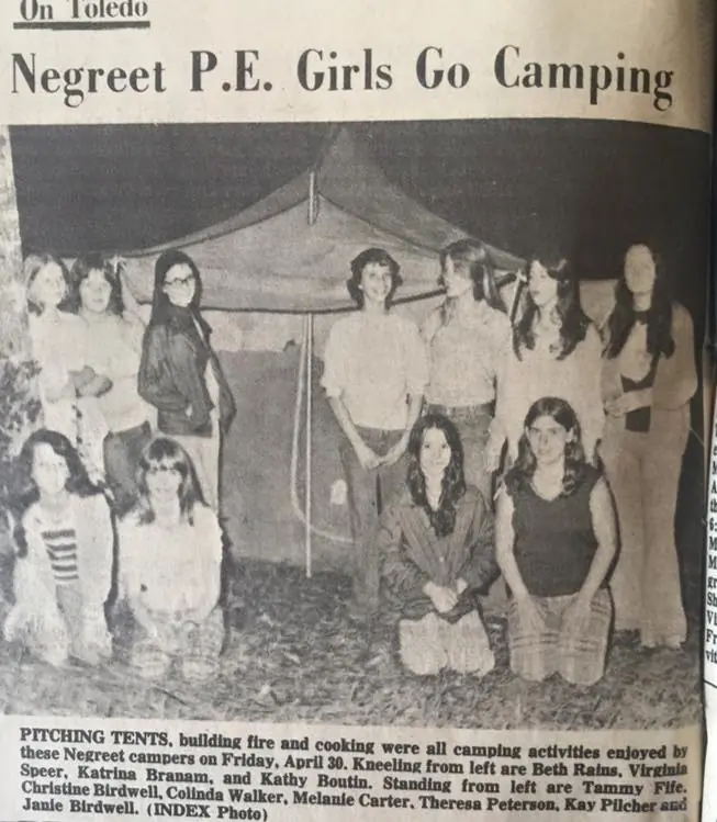 Photograph from the Facebook post “1976 Negreet High”