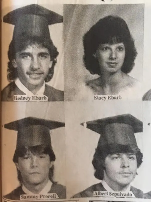 Photograph from the Facebook post “Ebarb High Class of 87”