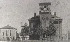 Photograph from the Facebook post “This I believe was an old courthouse in Sabine Parish.”