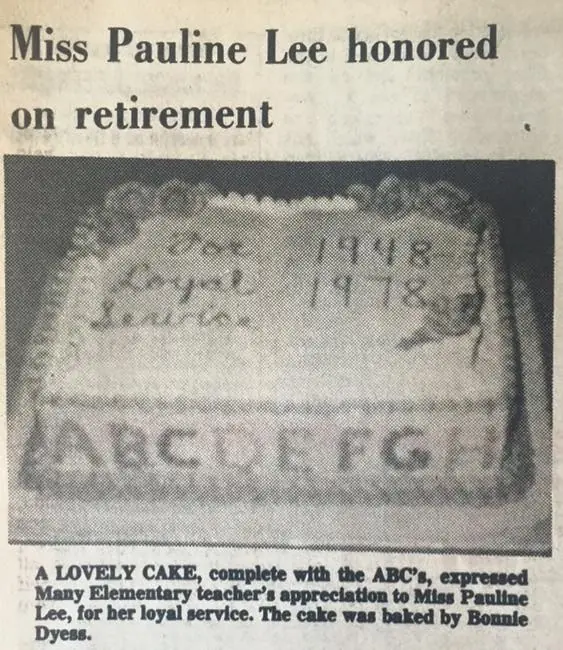 Photograph from the Facebook post “1978, Pauline Lee”