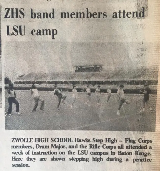 Photograph from the Facebook post “Zwolle High band.”