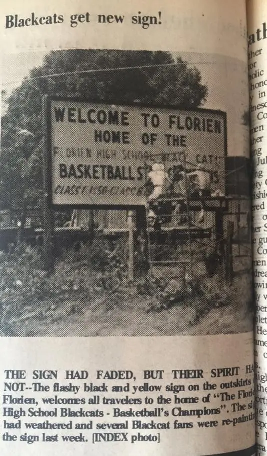 Photograph from the Facebook post “Florien High Blackcats, 1978 #florienblackcats #florienschool #florienhighschool #florien”