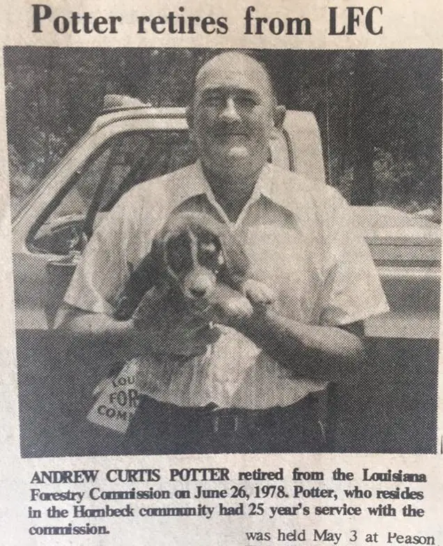 Photograph from the Facebook post “Andrew Curtis Potter, 1978.”