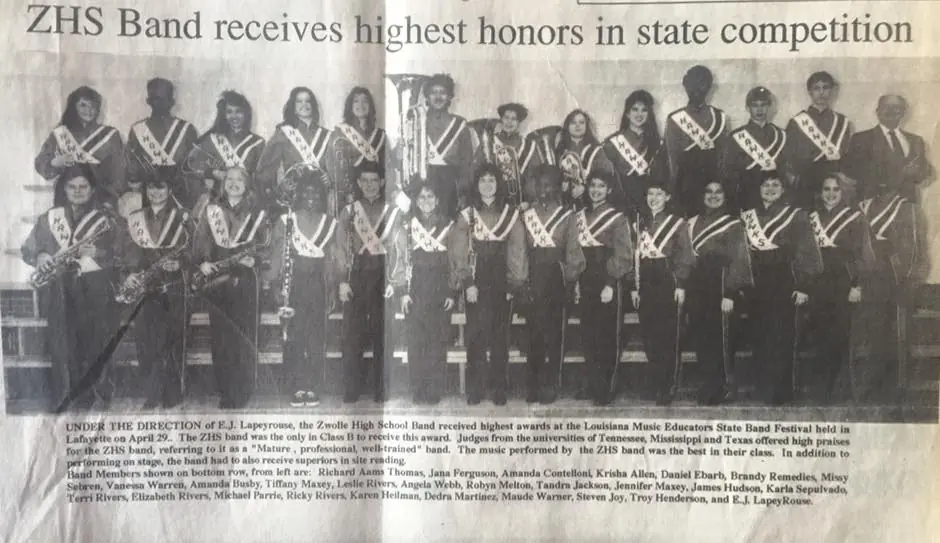 Photograph from the Facebook post “1992, Zwolle High Band”