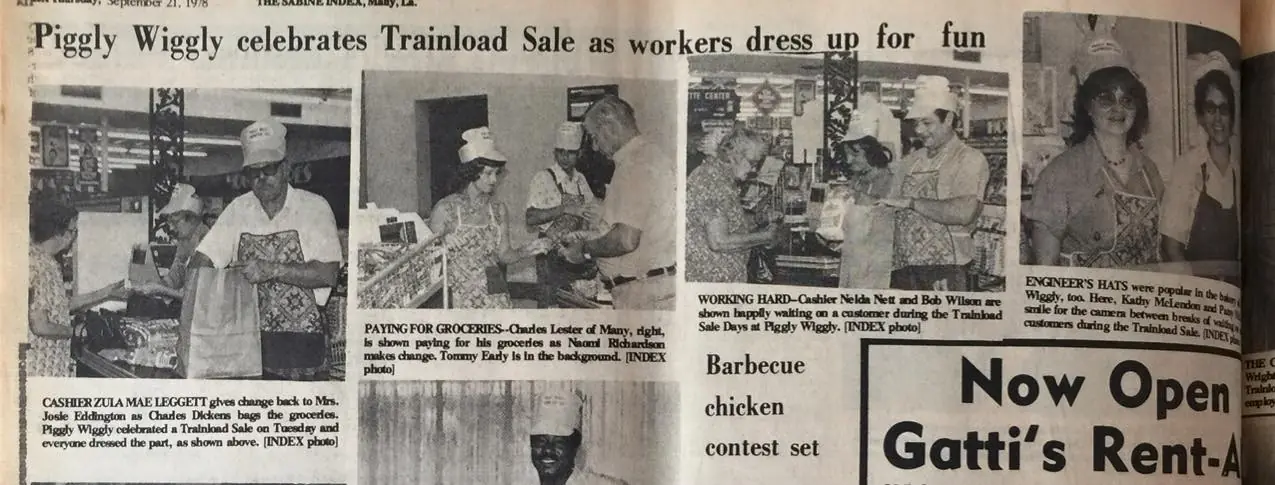 Photograph from the Facebook post “Piggly Wiggly 1978”
