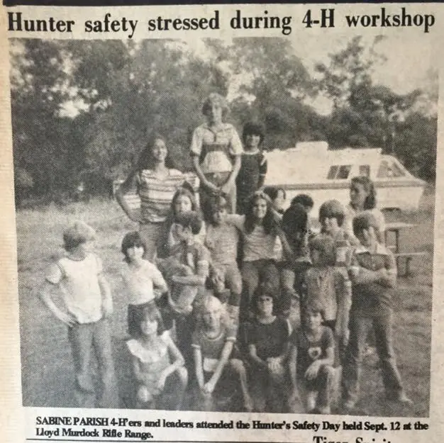 Photograph from the Facebook post “Hunter safety, 4h workshop.”
