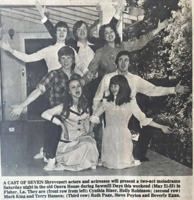 Photograph from the Facebook post “1976 at Fisher Opera House.”