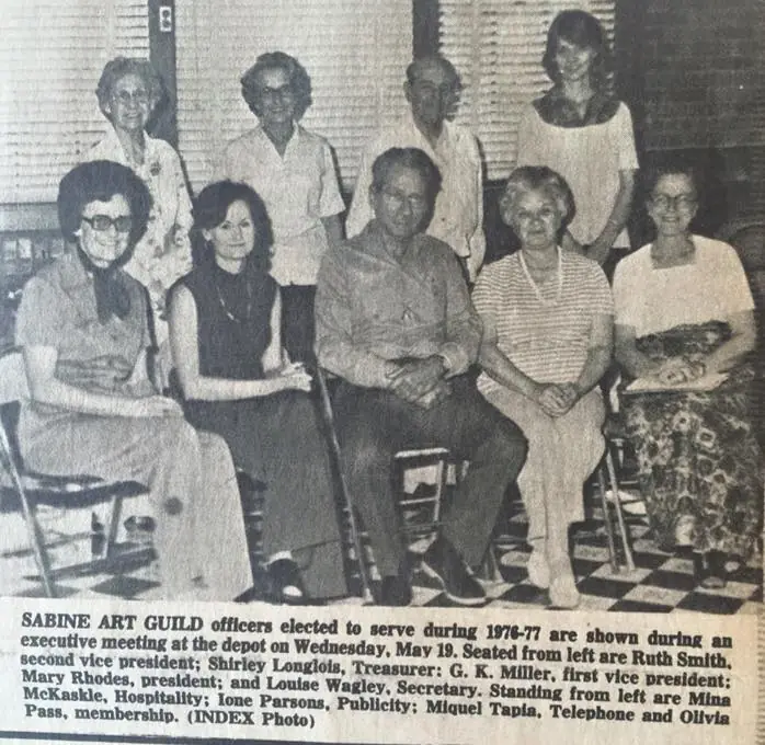 Photograph from the Facebook post “1976,, Sabine Art Guild”