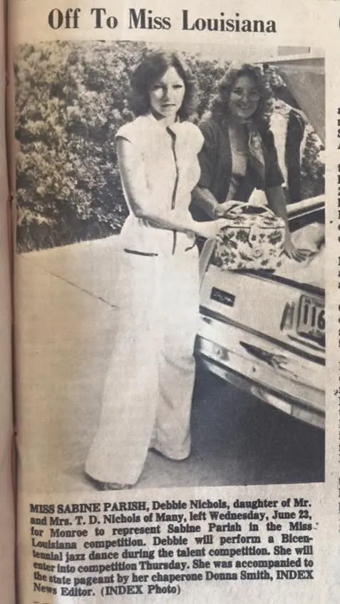 Photograph from the Facebook post “Miss Louisiana contestant Debbie Nichols.”