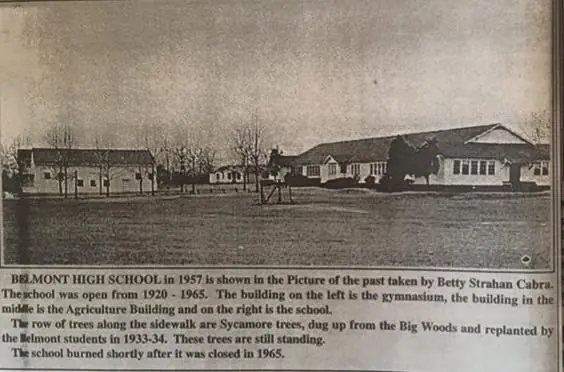 Photograph from the Facebook post “Belmont High School in 1957”