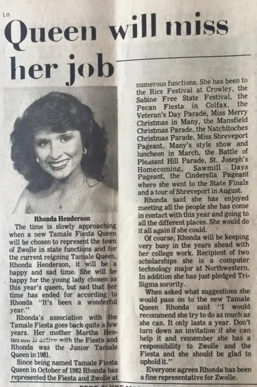 Photograph from the Facebook post “1983, Rhonda Henderson #1983RhondaHenderson”