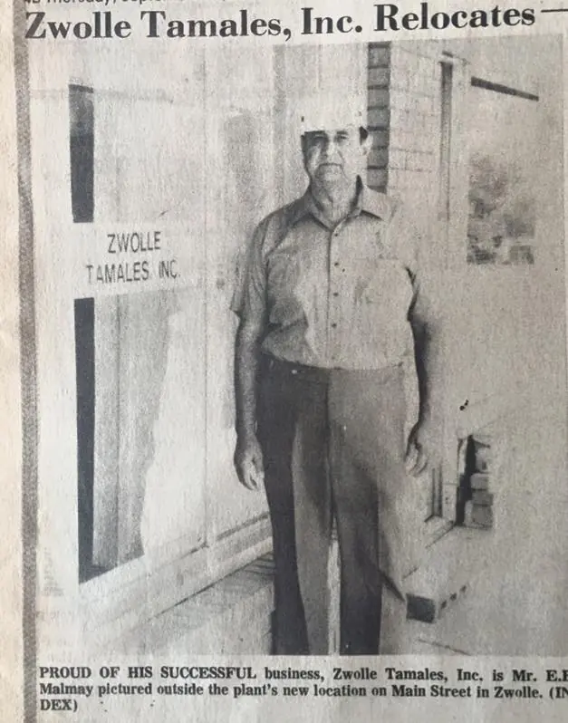 Photograph from the Facebook post “1983, Zwolle Tamales Inc.”