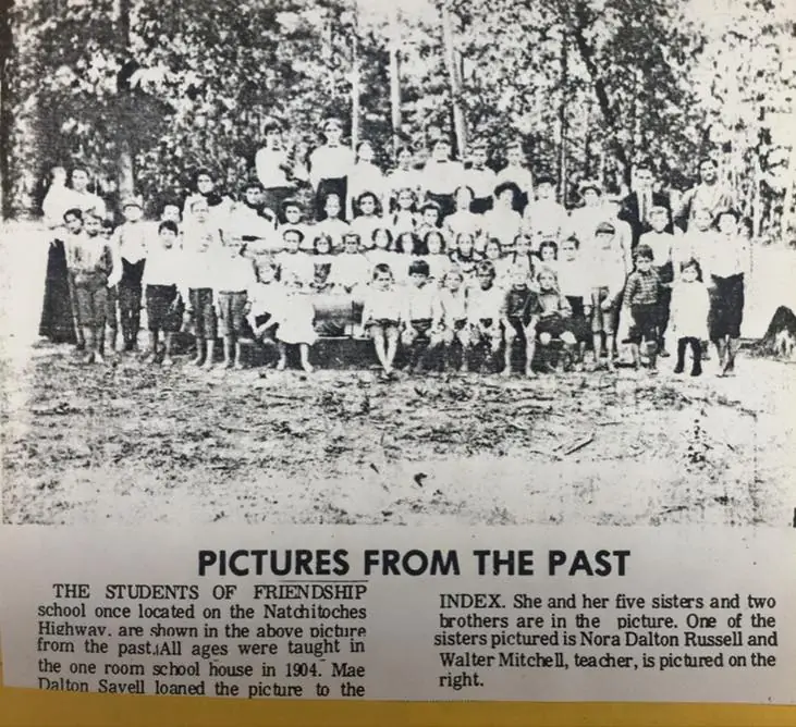 Photograph from the Facebook post “Friendship School in 1904.”